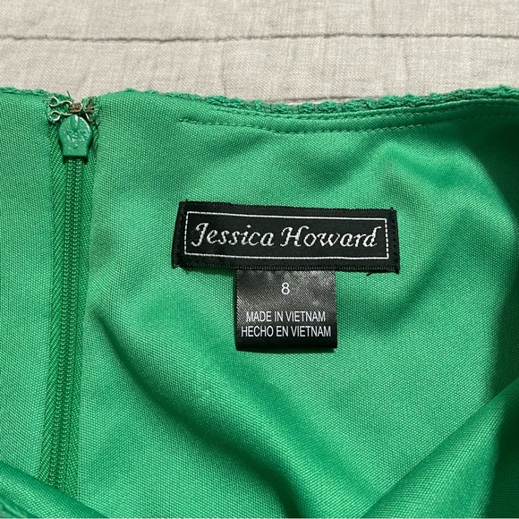 Jessica Howard Women's Lace Sheath Dress Green Size 8 - Picture 2 of 11